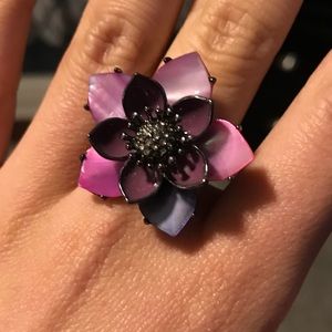 Juicy Couture Purple Flower Ring
